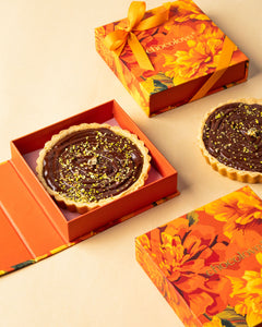 Pistachio Kunafa Chocolate Tart